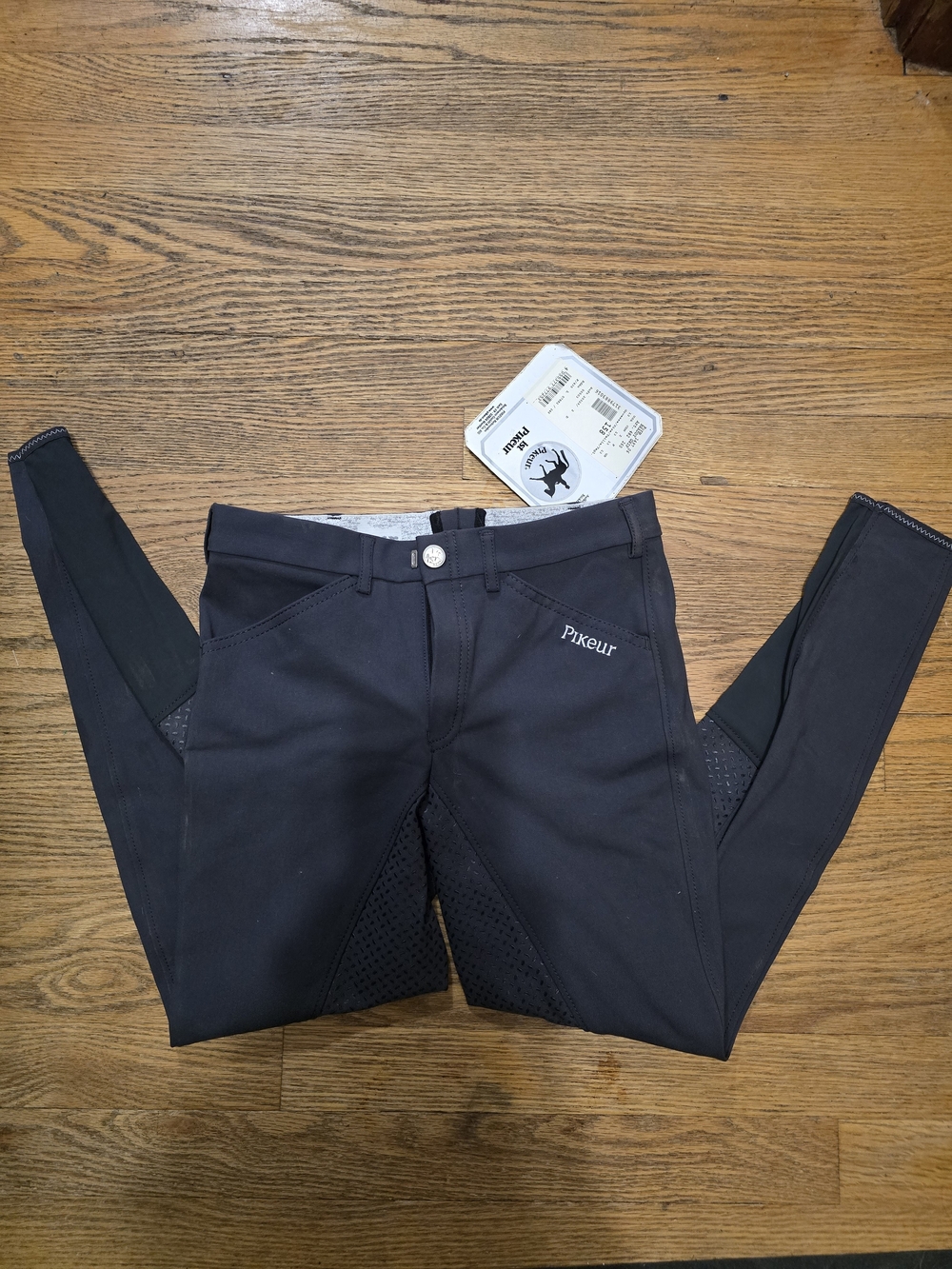 Girls' Black Equestrian Riding Breeches